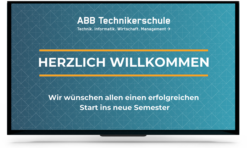 Digital Signage Schulverwaltung