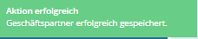 Aktion erfolgreich Popup-Fenster bei erfolgreich durchgeführter Aktion