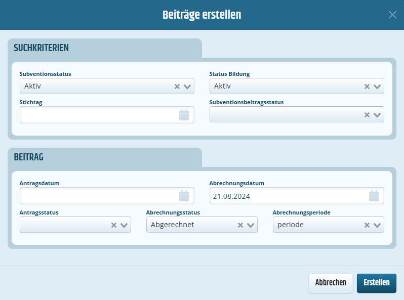 Modal Beiträge erstellen Modal um Beiträge zu erstellen