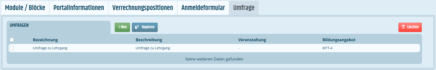 Reiter für Umfragen