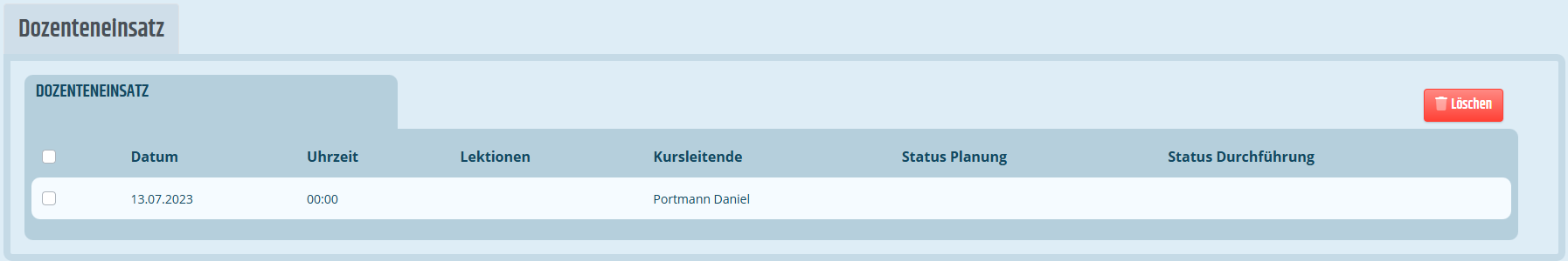 Reiter fürs Dozenteneinsätze