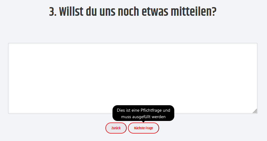 Beispiel einer textbasierten Frage